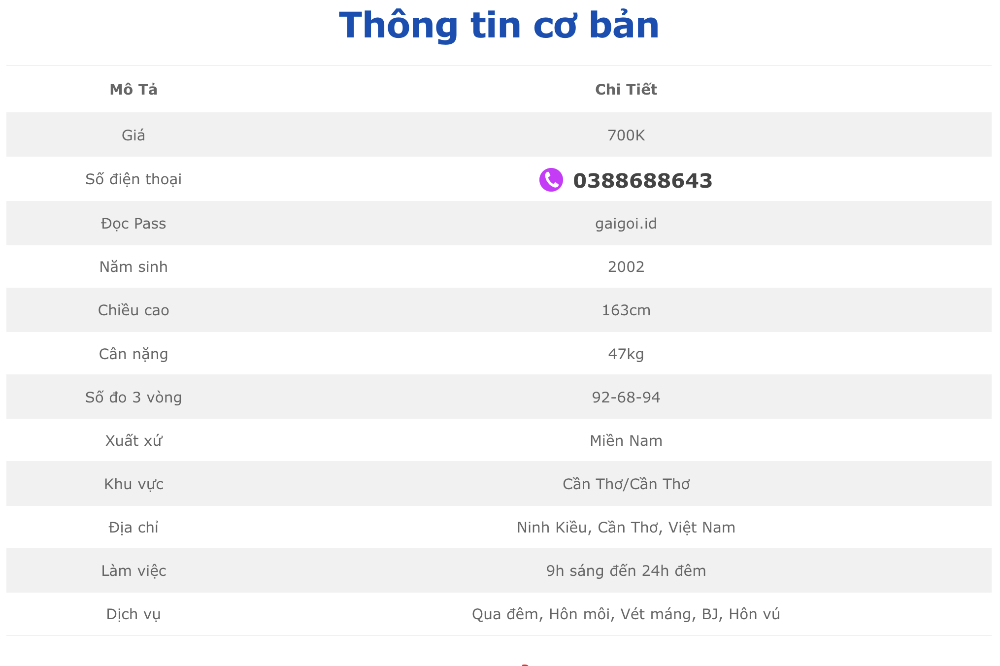 thongtincoban - Quảng Cáo Gái Gọi